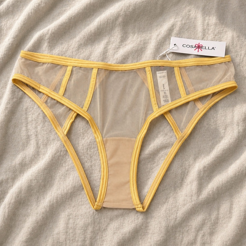 COSABELLA Sardegna Ouvert Bikini Panty Camel Gold / Size Small - NWT